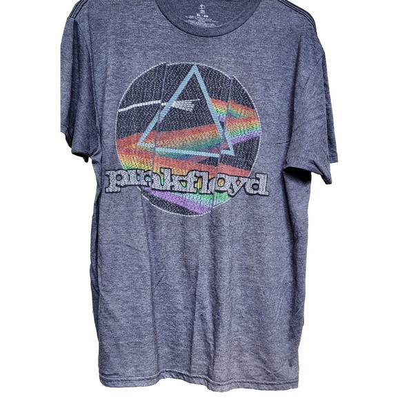 Pink Floyd Gray T-Shirt XL Dark Side Of The Moon Retro Band Tee Rock - Picture 1 of 4